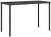 vidaXL Gartentisch mit Glasplatte Schwarz 115x54x74 cm Poly Rattan 365072 Bild 2