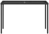 vidaXL Gartentisch mit Glasplatte Schwarz 115x54x74 cm Poly Rattan 365072 Bild 4