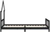 vidaXL Kinderbett Schwarz 90x200 cm Massivholz Kiefer 834569 Bild 5