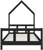 vidaXL Kinderbett Schwarz 90x200 cm Massivholz Kiefer 834569 Bild 4