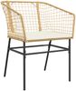 vidaXL Gartenstühle 2 Stk. mit Kissen Braun Poly Rattan 369101 Bild 4