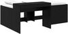 vidaXL Hochbett mit Schreibtisch für Kinder Schwarz 80 x 200 cm 3422644 Bild 2