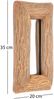 Wandspiegel Base B 35x20 cm, Massivholz naturfarben Bild 2