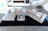 Polster Wohnlandschaft Turino CL mit LED - Strukturstoff - Macchiato-Weiß - Links Bild 4