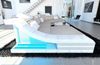 Polster Wohnlandschaft Turino CL mit LED - Strukturstoff - Macchiato-Weiß - Links Bild 2