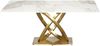 Livin Hill Esstisch 180cm Modig Goldene Beine, weiße Tischplatte M56 Bild 2