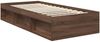 vidaXL Bettrahmen Braun Eichen-Optik 90 x 200 cm Massives Kiefernholz 3410651 Bild 5