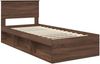 vidaXL Bettrahmen Braun Eichen-Optik 90 x 200 cm Massives Kiefernholz 3410651 Bild 4