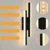 Riserva LED Wandleuchte LED Wandleuchte Innen Schwarz 16W Warmweiß Flur Lampe, Einfache Installation, integrierte LED, augenschonendes Design Bild 4