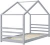 en.casa Hausbett 90x200 cm Grau, inkl. Lattenrost Bild 3