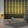 9er Set LED Lichterkette, Sternen-Design, Batterie, silber, L 165 cm Bild 2