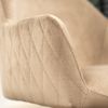 Bronx71 Esszimmerstuhl Samt Quinn mit Rollen taupe Bild 5