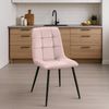 Esszimmerstuhl Tilde 1 Esszimmerstuhl pink Samt Bild 3