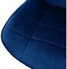 ML-DESIGN Bürostuhl Schreibtischstuhl mit Rückenlehne 360° drehbar höhenverstellbar (1 St), Polsterstuhl Blau, Samtbezug Metallgestell Drehstuhl Sessel Bild 3