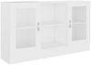 vidaXL Vitrinenschrank Weiß 120x30,5x70 cm Holzwerkstoff 802786 Bild 2