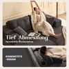 LITBIRD Sofa Modulares L-förmiges Ecksofa, rahmenloses Schlafsofa, montagefrei, 2 Teile, extra tiefe Sitzfläche, Doppel-Recamiere, ideal für Wohnzimmer Bild 4