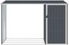 vidaXL Garten Brennholzlager Anthrazit 245x98x159 cm Verzinkter Stahl 46295 Bild 3