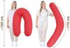 Amilian Stillkissen XXL 170 cm - Schwangerschaftskissen & Seitenschläferkissen mit Bezug, - Lagerungskissen - Nursing Pillow - Pregnancy Pillow, mit Füllung, Schlafkissen für Seitenlage - Körperkissen Bild 2