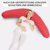 Amilian Stillkissen XXL 170 cm - Schwangerschaftskissen & Seitenschläferkissen mit Bezug, - Lagerungskissen - Nursing Pillow - Pregnancy Pillow, mit Füllung, Schlafkissen für Seitenlage - Körperkissen Bild 3
