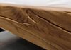 Balkenbett Wildeiche 200x200 tabacco geölt JANGALI #313 Bild 5