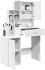 vidaXL Schminktisch mit Schrank Weiß 80x35x132 cm 848234 Bild 4