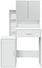 vidaXL Schminktisch mit Schrank Weiß 80x35x132 cm 848234 Bild 5