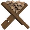 vidaXL Kaminholzhalter Honigbraun 47x39,5x48 cm Massivholz Kiefer 822450 Bild 4