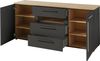 Sideboard LOFT-TWO Laminat graphit Artisan Eiche Bild 3