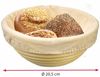 WESTMARK Brotbackform Gärköbchen-Set, 2tlg, Gärkörbchen rund + Bezug, Peddigrohr/Baumwolle Bild 2