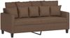 vidaXL 2-Sitzer-Sofa Braun 140 cm Stoff 359270 Bild 2
