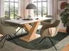 Esstisch Home-X in weiß und Eiche ausziehbar 150 - 190 cm Bild 2