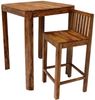 Bar-Esstisch Tina 80x110x80 aus Sheesham-Massivholz Bild 3