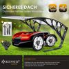 KESSER® Mähroboter Garage Dach Carport Überdachung für Mähroboter Rasenmäher Rasenroboter Automower Garten Witterungsbeständig Mährobotergarage inkl. Montagematerial, Maße 82 x 103 x 47 cm Transparent Bild 3
