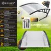 KESSER® Mähroboter Garage Dach Carport Überdachung für Mähroboter Rasenmäher Rasenroboter Automower Garten Witterungsbeständig Mährobotergarage inkl. Montagematerial, Maße 82 x 103 x 47 cm Transparent Bild 2