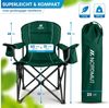 Nordmut Campingstuhl Klappstuhl faltbar, Outdoor Strand Angeln Garten, 200 kg, Armlehne (Spar-Set, 2 St), Kühltasche, Getränkehalter, breite Sitzfläche, gepolstert, wetterfest Bild 2