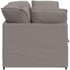 vidaXL Modulares Sofa mit Kissen Stoff Taupe 3321242 Bild 5