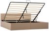vidaXL Stauraumbett Hydraulisch Cappuccino-Braun Kunstleder 180×200 cm 285533 Bild 2