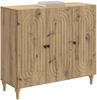 vidaXL Sideboard Artisan-Eiche 89 x 34,5 x 80 cm Holzwerkstoff 894194 Bild 2