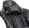 Gaming Stuhl Chair Racing mit Fußstütze und ergonomsichen 4D-Armlehnen Schwarz/Military -Grau Bild 5