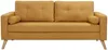 Vente-unique 'TATUM' 1x 2-Sitzer Sofa und 1x 3-Sitzer Sofa, Bouclé Stoff gelb, 130 / 182 x 81 x 83 cm Bild 2