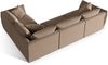 Micadoni Ecksofa Chris 4-Sitzer Rechts Samt Hellbraun Bild 3