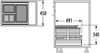 HAILO 3620471 Abfallsorter SEPARATO K 450 18/8/8/D dunkelgrau mit 34 Liter Abfallvolumen für 45 cm Schrankbreite Bild 2