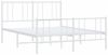 vidaXL Bettgestell mit Kopf- und Fußteil Metall Weiß 120x190 cm 352544 Bild 3