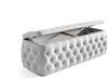 Boxspringbett Schlafzimmerbett SEVRA Nr. 4 180x200cm in Elisa Velvet Cremeweiss Bild 3