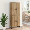 vidaXL Highboard Artisan-Eiche 69,5 x 34 x 180 cm Holzwerkstoff 3415926 Bild 4