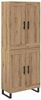 vidaXL Highboard Artisan-Eiche 69,5 x 34 x 180 cm Holzwerkstoff 3415926 Bild 2