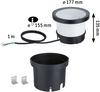 Paulmann 94672 LED Bodeneinbauleuchte Ocos IP67 3000K Anthrazit Bild 4