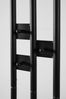 Kompaktgarderobe >Corby< (3-teilig) in schwarz / Dekor Artisan Eiche - 55x185x28,5 (BxHxT) Bild 4