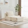 Leawin Ecksofa Ecksofa 3-Sitzer Sofa mit Hocker, ohne Montage, ergonomisch, Modulares Sofa, 32D Polsterung für Wohnzimmer, Schlafzimmer & Büro Bild 4