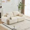 Leawin Ecksofa Ecksofa 3-Sitzer Sofa mit Hocker, ohne Montage, ergonomisch, Modulares Sofa, 32D Polsterung für Wohnzimmer, Schlafzimmer & Büro Bild 3